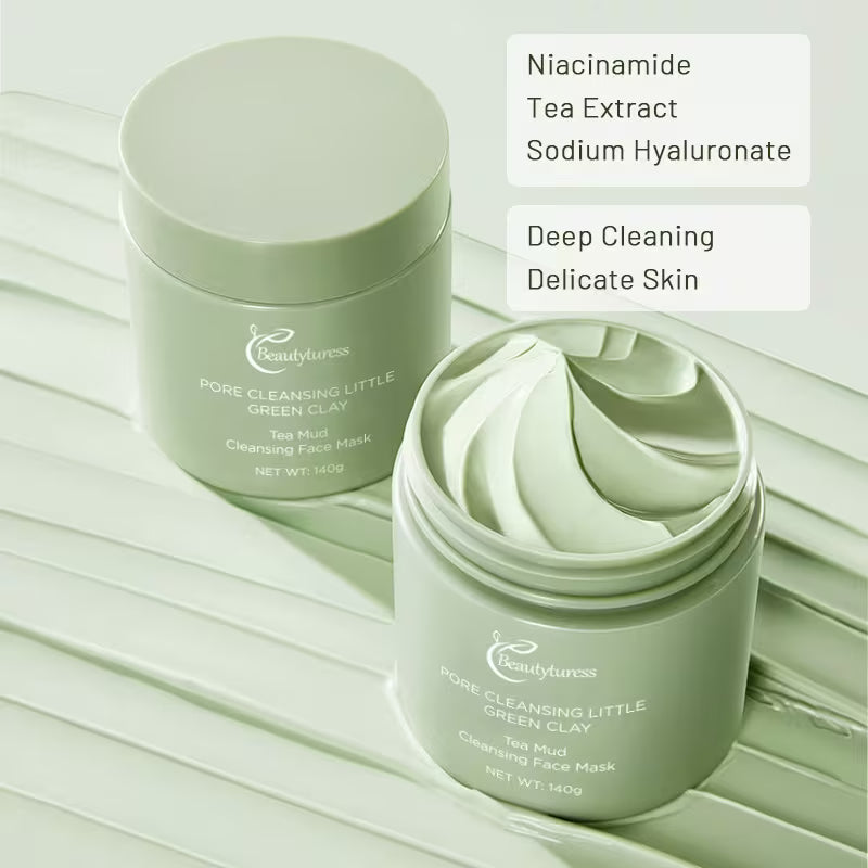 Hydrating Tea Mud with Hyaluronic Acid Glow Mask.