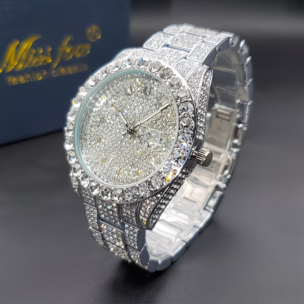 Iced-Out Men’s Business Watch.