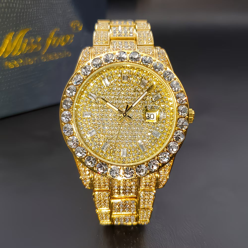 Iced-Out Men’s Business Watch.