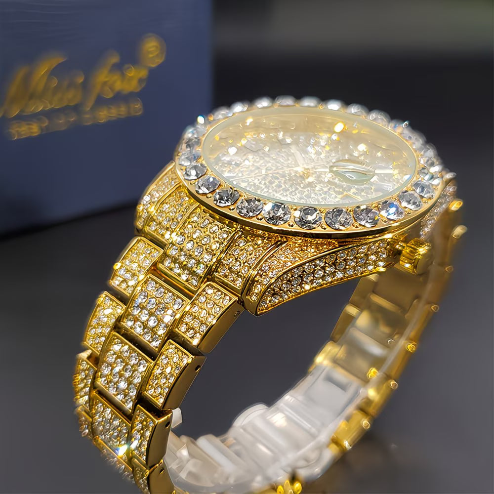 Iced-Out Men’s Business Watch.