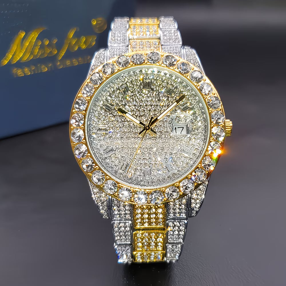 Iced-Out Men’s Business Watch.