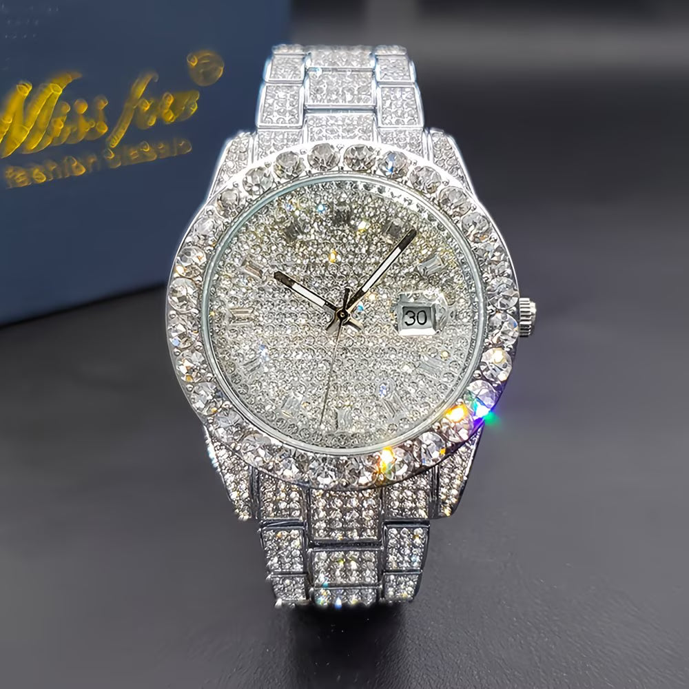 Iced-Out Men’s Business Watch.