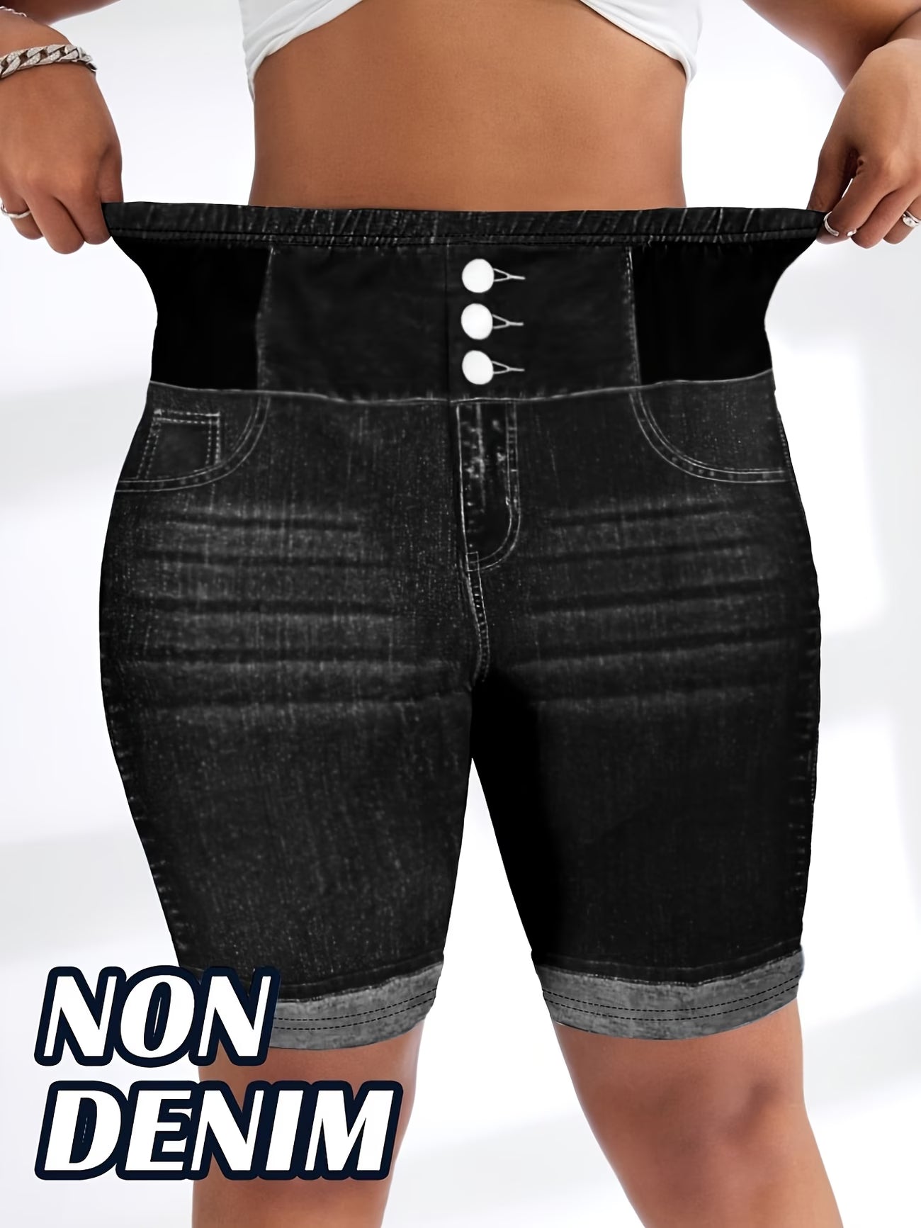 Imitation Denim Fashion Legging.