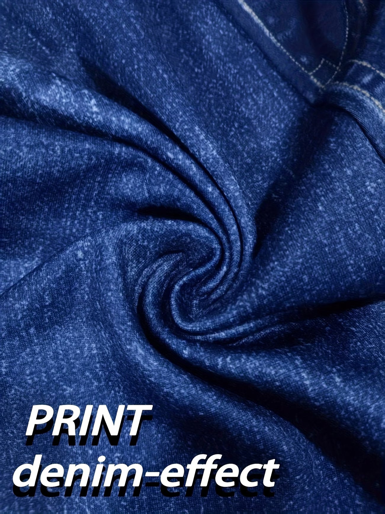 Imitation Denim Fashion Legging.