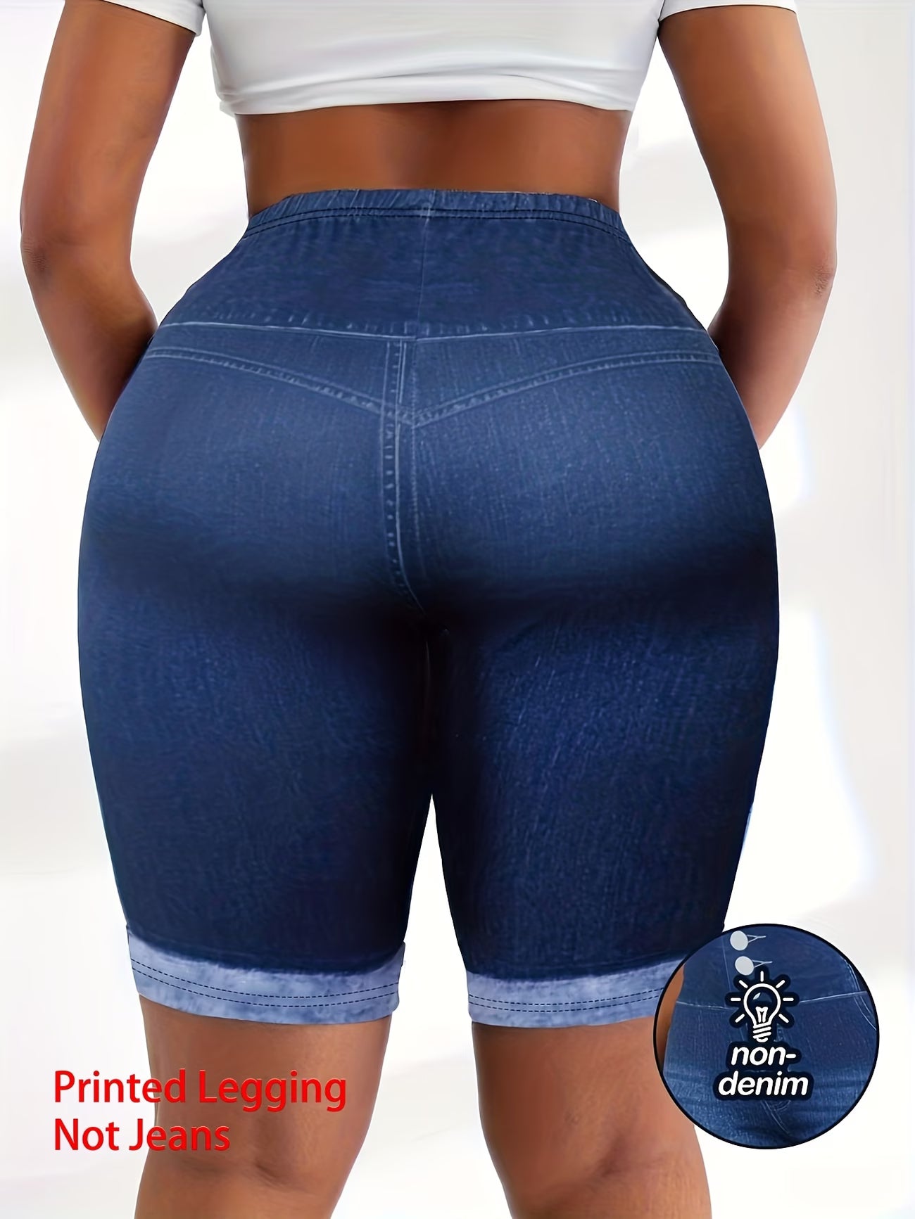 Imitation Denim Fashion Legging.