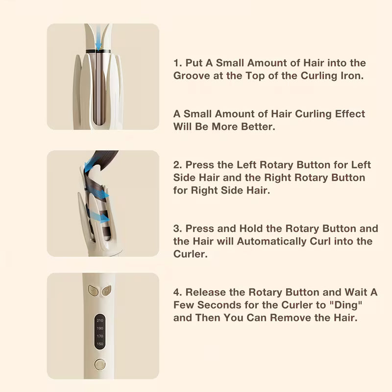 Intelligent Timer & Sensor Automatic Hair Curler.
