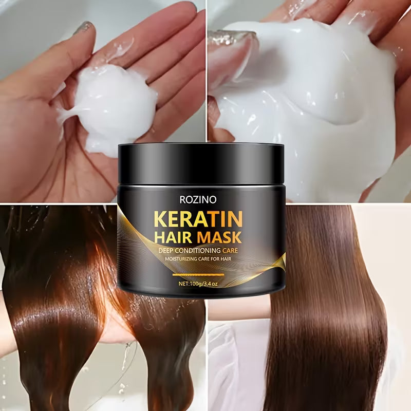 Keratin Hair Mask Contains Various Natural Plant Oils And Moisturizing Ingredients.