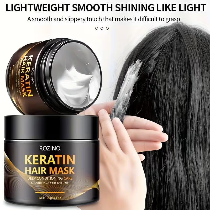 Keratin Hair Mask Contains Various Natural Plant Oils And Moisturizing Ingredients.