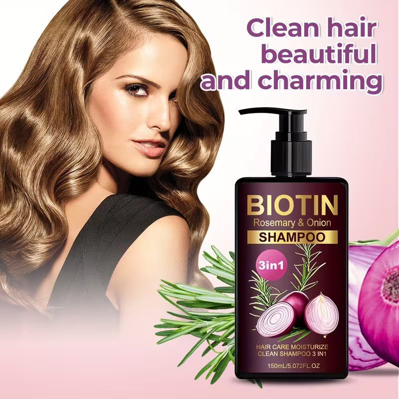 Lanemay 3-in-1 Biotin Nourishing Shampoo.