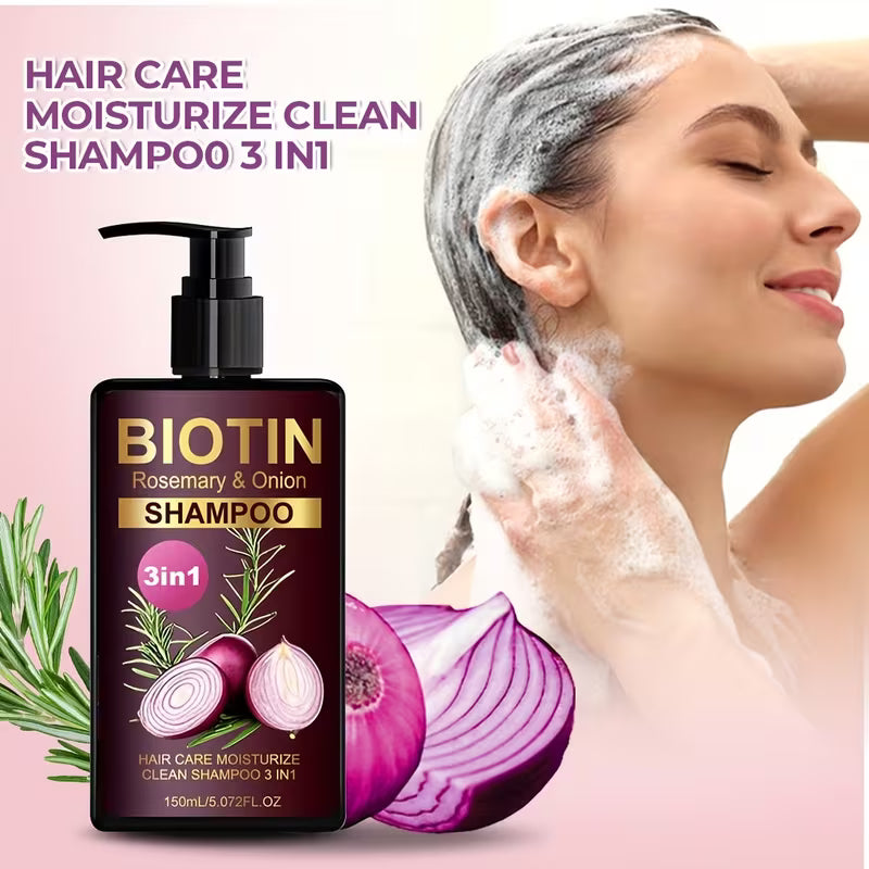 Lanemay 3-in-1 Biotin Nourishing Shampoo.