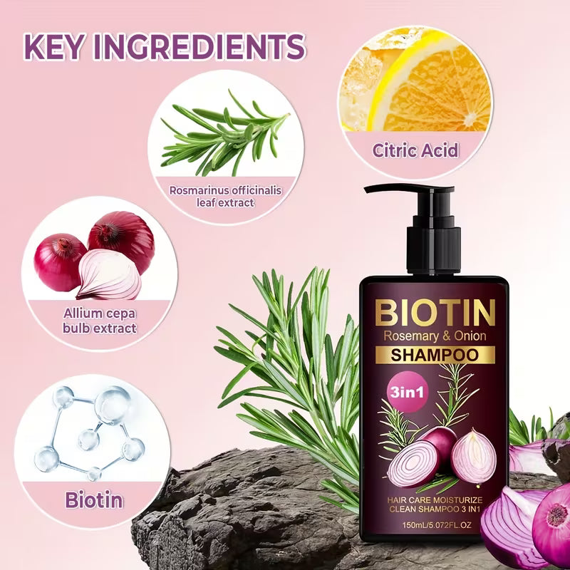Lanemay 3-in-1 Biotin Nourishing Shampoo.