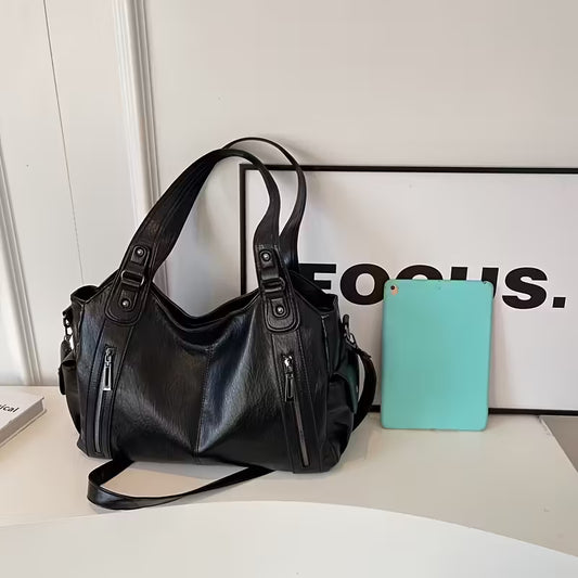 Large Multi-layer Soft Casual Single Shoulder Tote Bags.