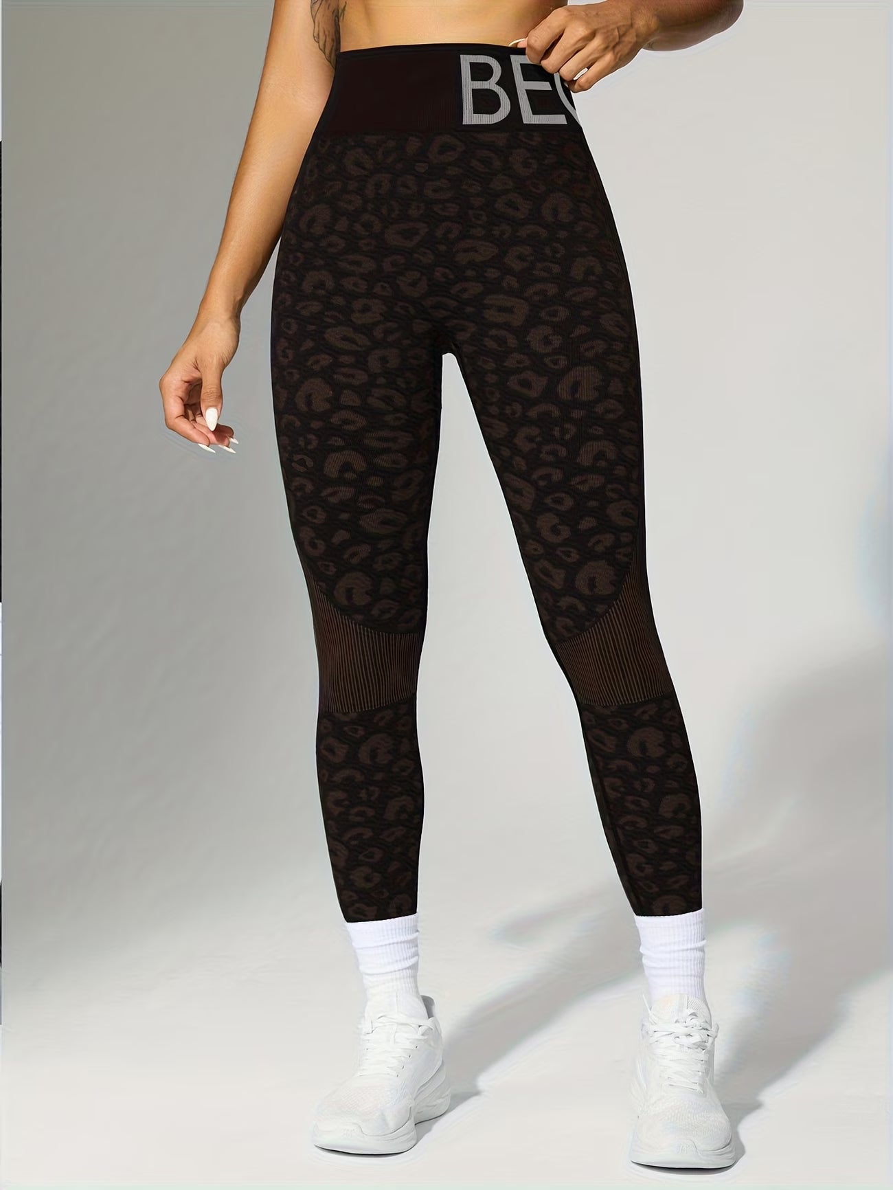 Leopard Print Performance Yoga Pants.