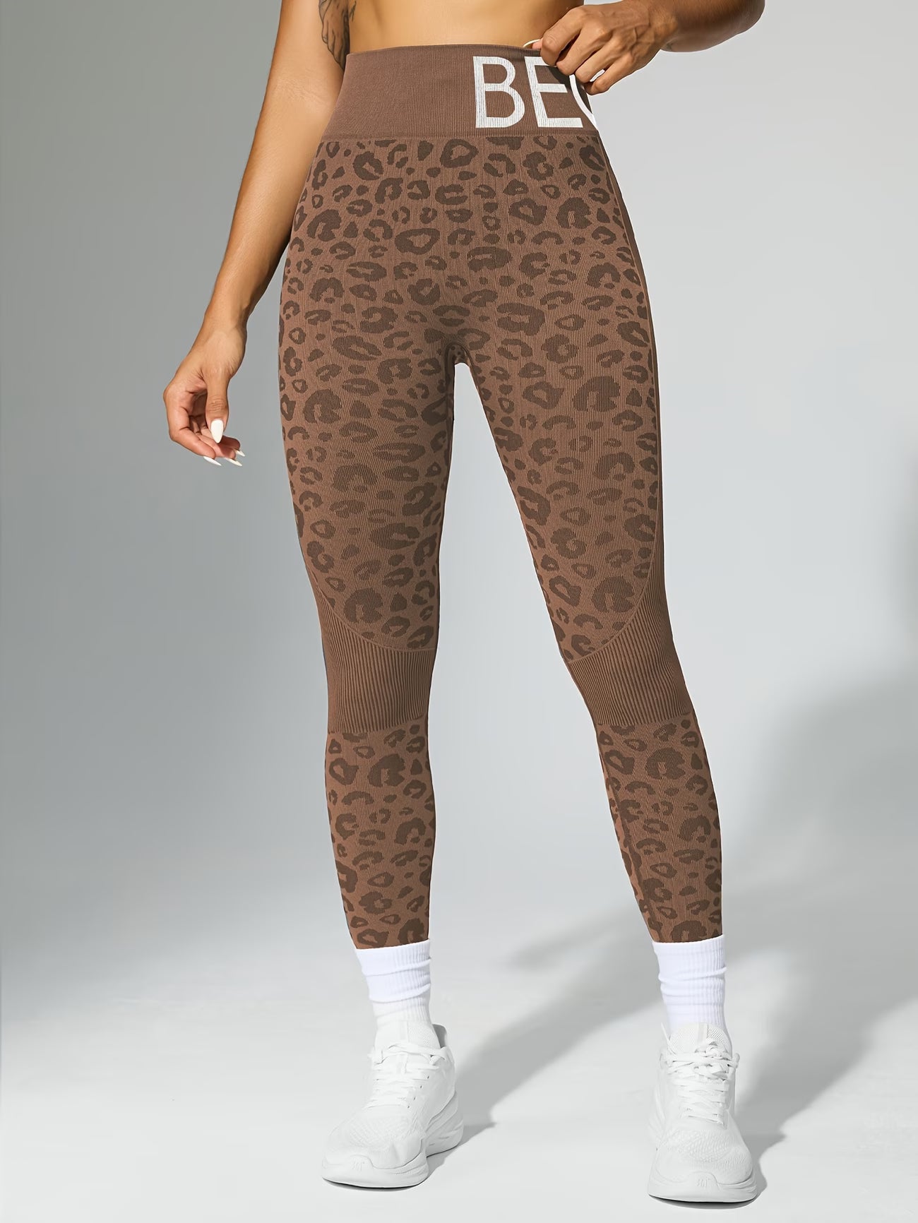 Leopard Print Performance Yoga Pants.