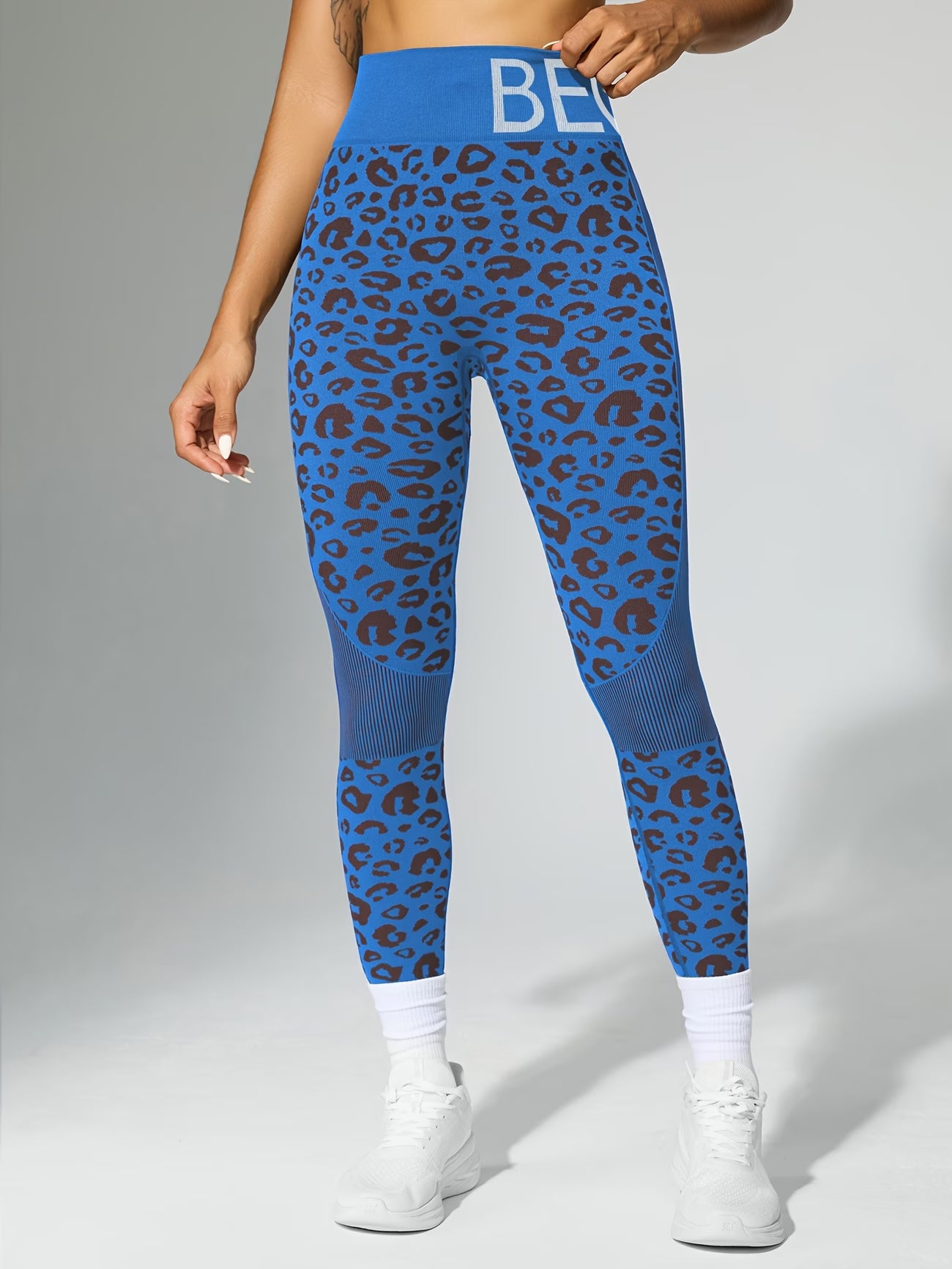 Leopard Print Performance Yoga Pants.