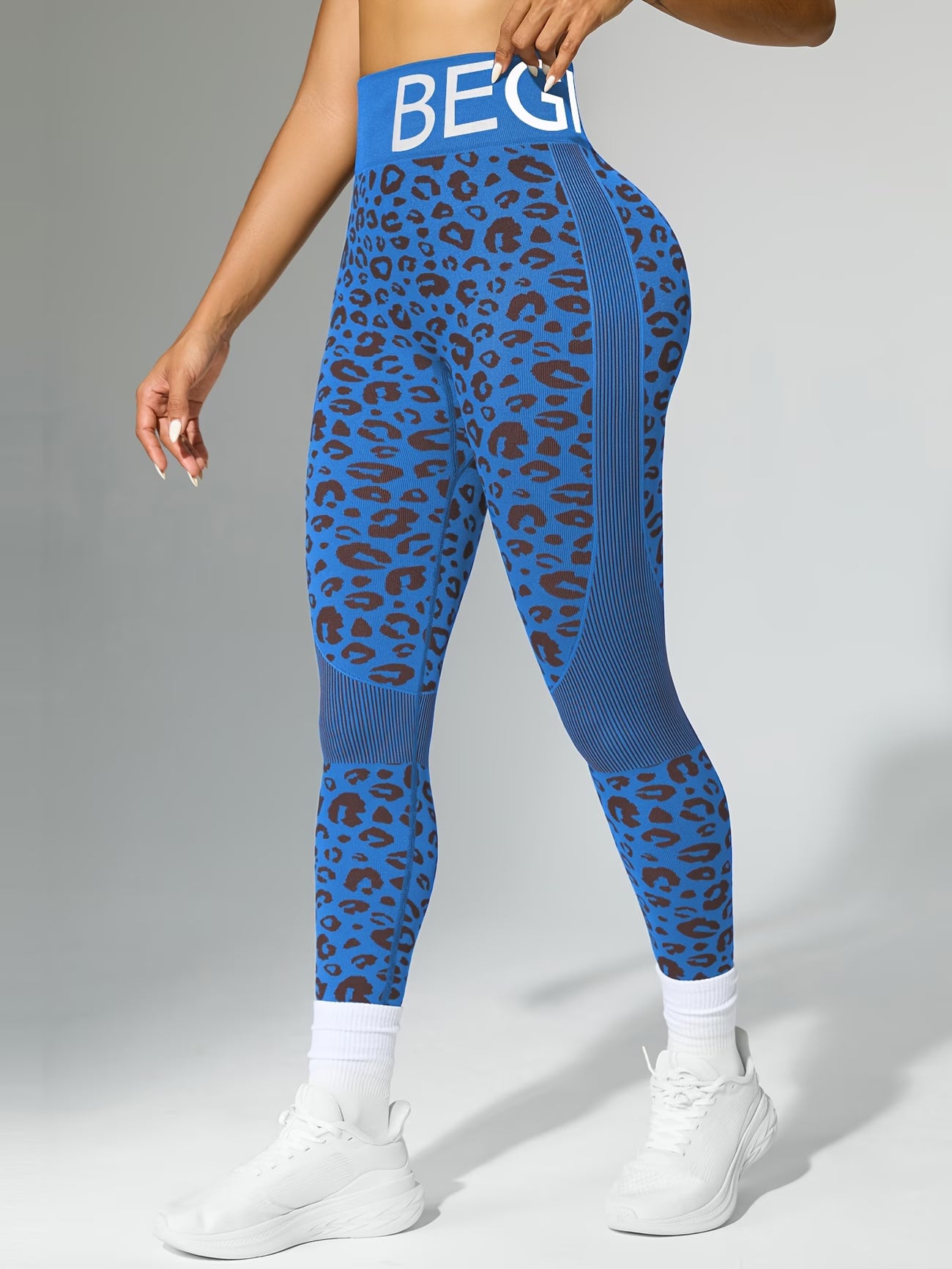 Leopard Print Performance Yoga Pants.