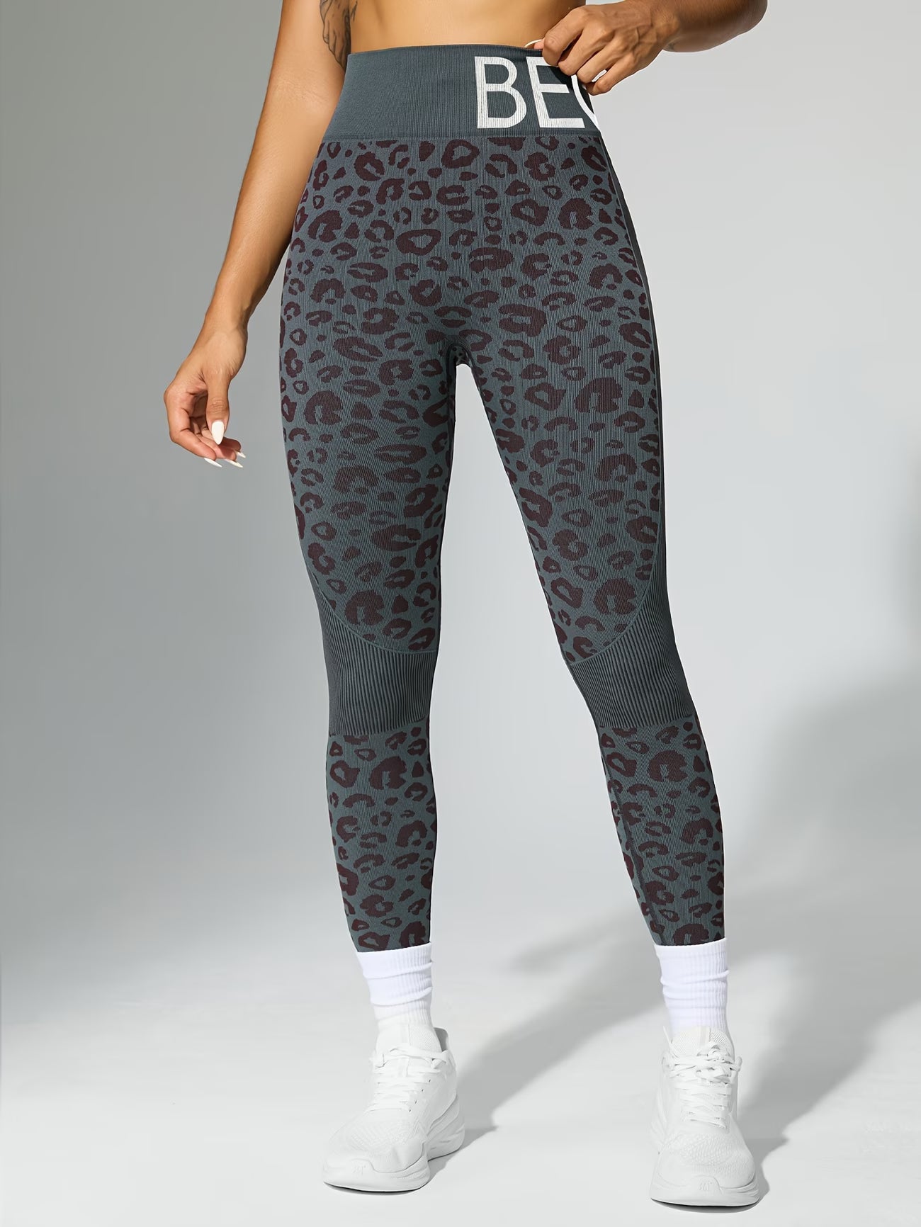 Leopard Print Performance Yoga Pants.