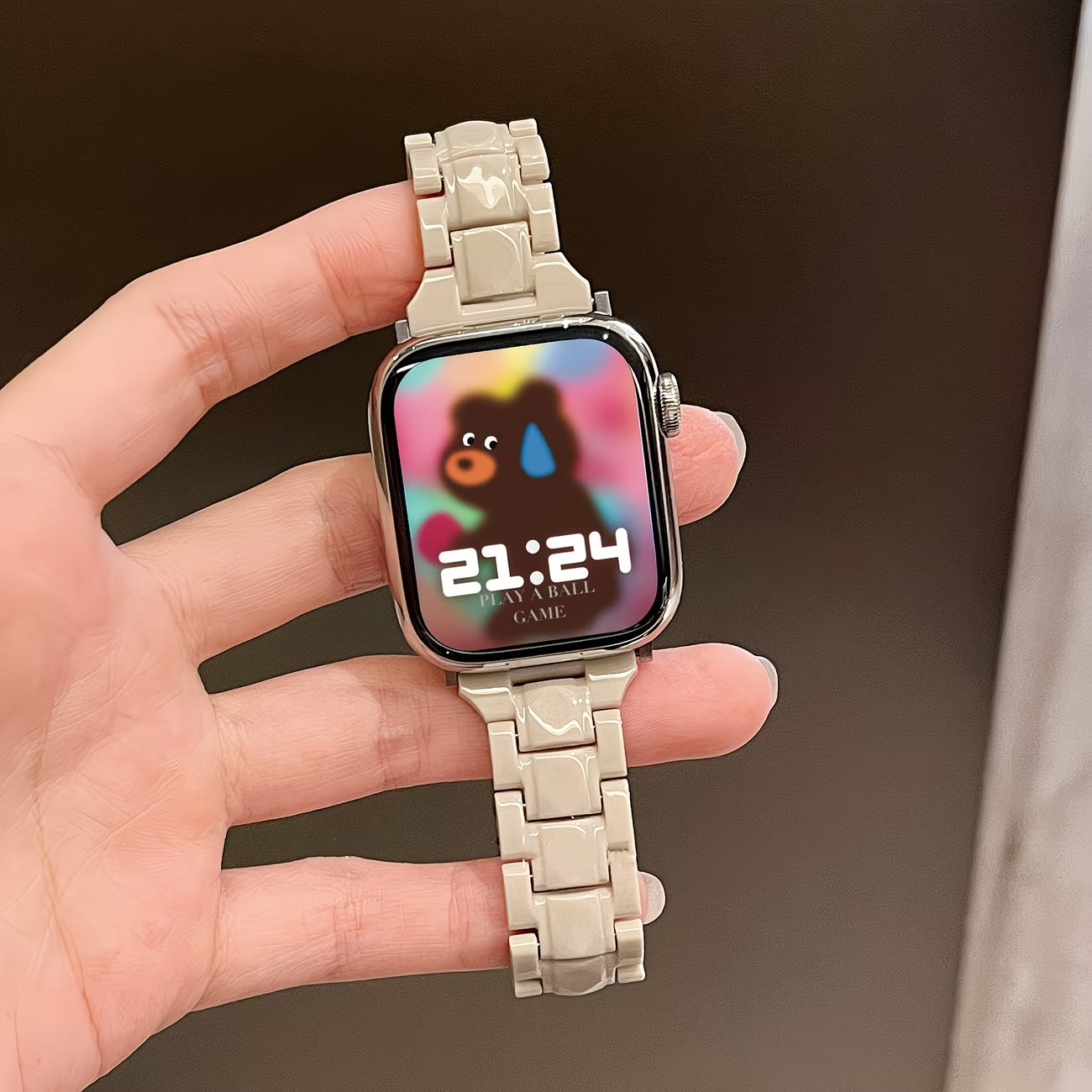 Lightweight Replacement Strap with Stainless Steel Clasp Watch.