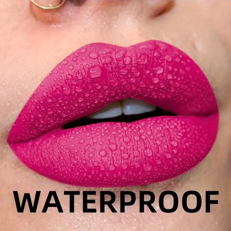 Long-Lasting Non-Stick Pink Lip Glaze.