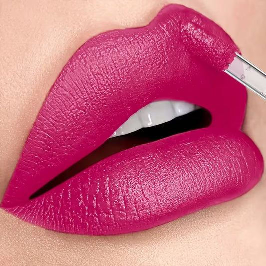 Long-Lasting Non-Stick Pink Lip Glaze.