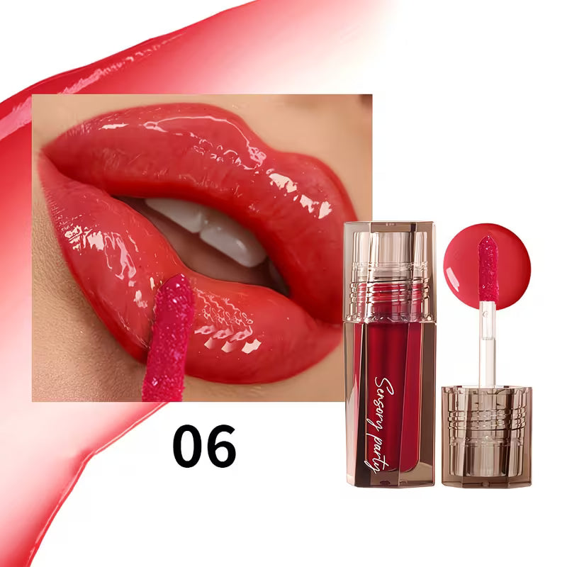 Long-Wear Pink & Berry Glow Lip Gloss.