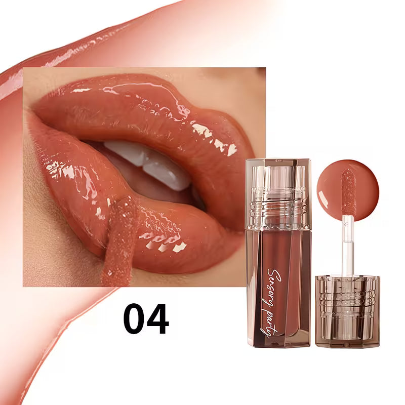 Long-Wear Pink & Berry Glow Lip Gloss.