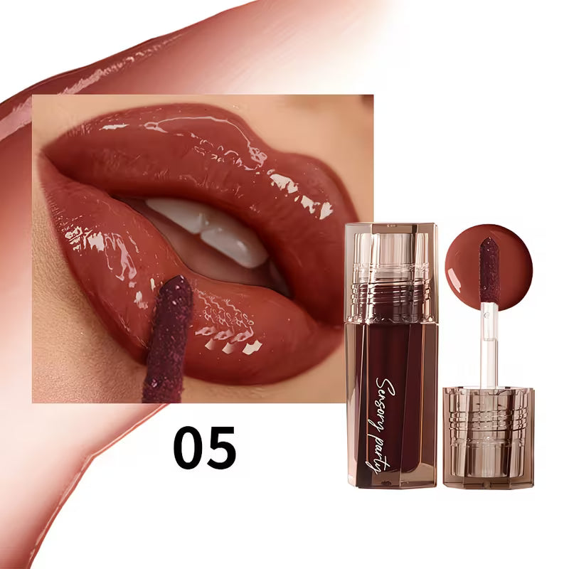 Long-Wear Pink & Berry Glow Lip Gloss.