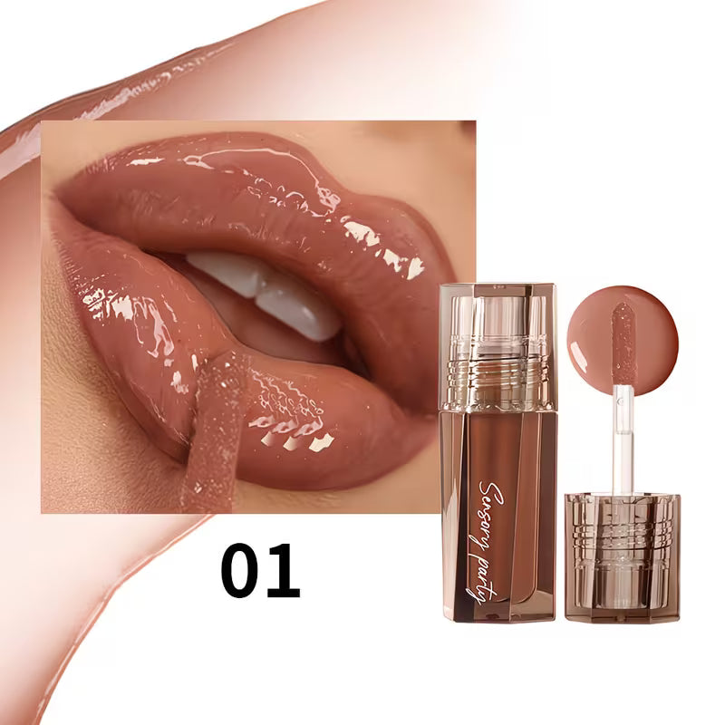 Long-Wear Pink & Berry Glow Lip Gloss.