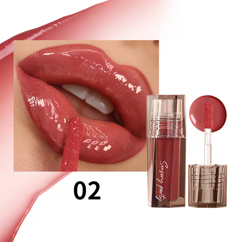 Long-Wear Pink & Berry Glow Lip Gloss.