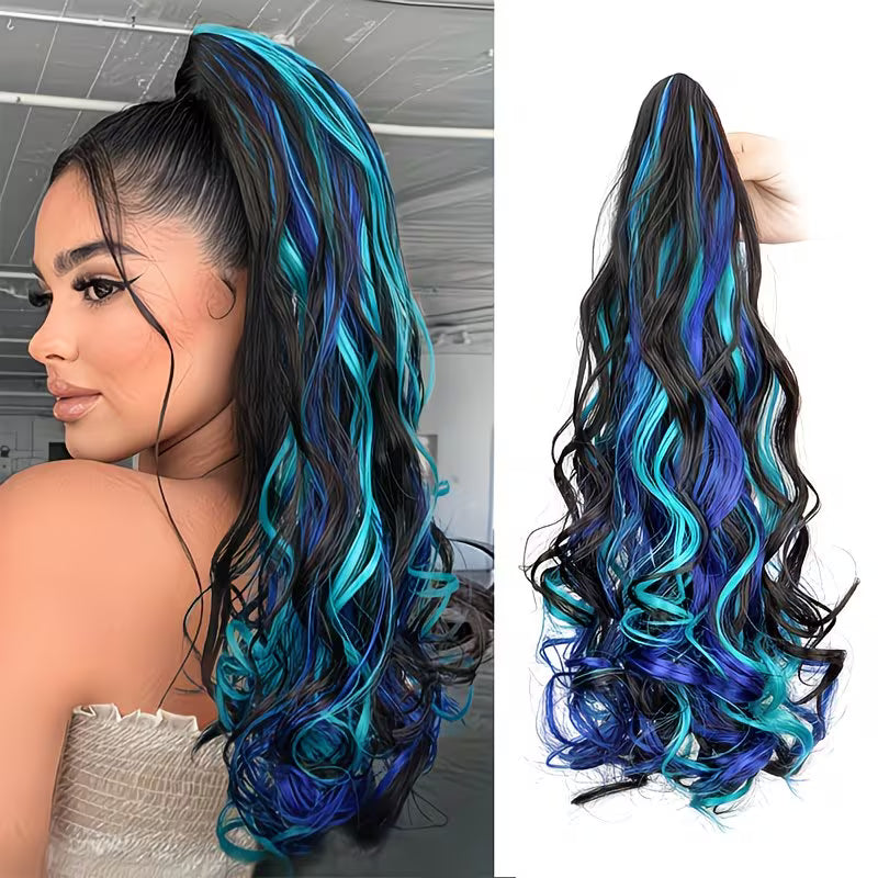Long Curly Wavy Synthetic Extension for Women.
