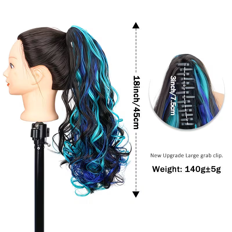 Long Curly Wavy Synthetic Extension for Women.