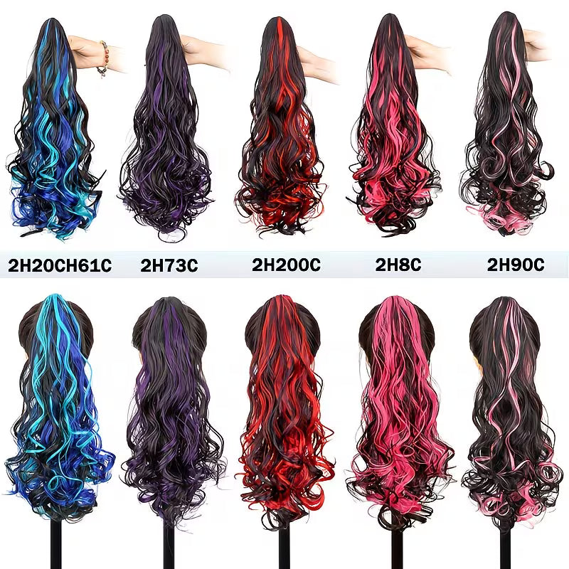 Long Curly Wavy Synthetic Extension for Women.