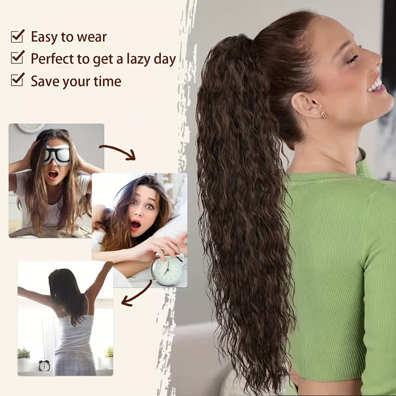 Luxurious Extra-Long Curly Hairpiece for Elegant Styling.