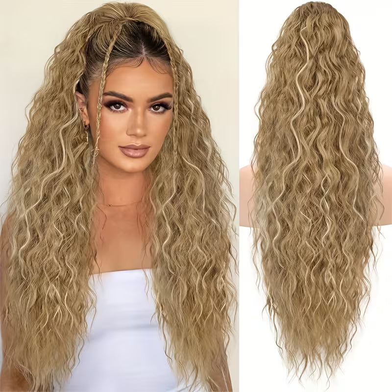 Luxurious Extra-Long Curly Hairpiece for Elegant Styling.