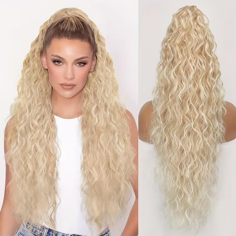 Luxurious Extra-Long Curly Hairpiece for Elegant Styling.