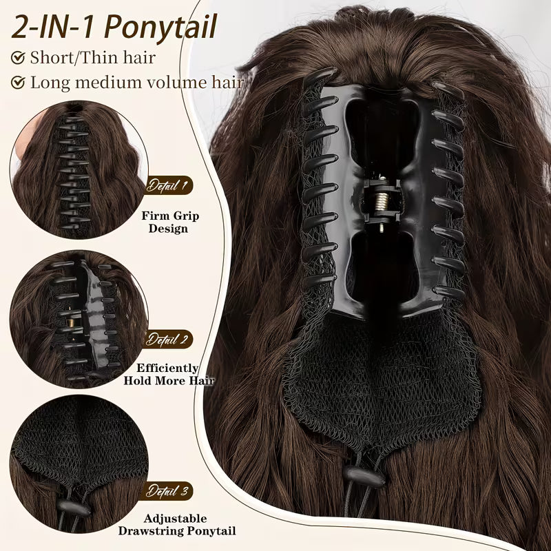 Luxurious Extra-Long Curly Hairpiece for Elegant Styling.
