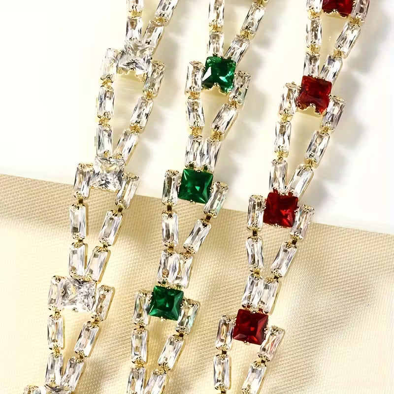 Luxury Square-Cut Zirconia Bracelet