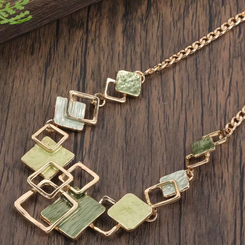 Luxury Party Necklace Earrings Set.