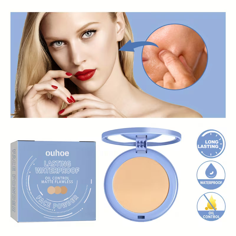 Matte Finish Oil-Control Pressed Powder.