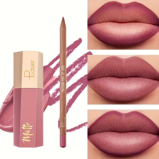 Matte Lip Liner & Velvet Gloss Duo.