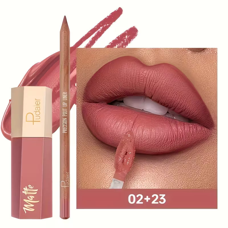 Matte Lip Liner & Velvet Gloss Duo.