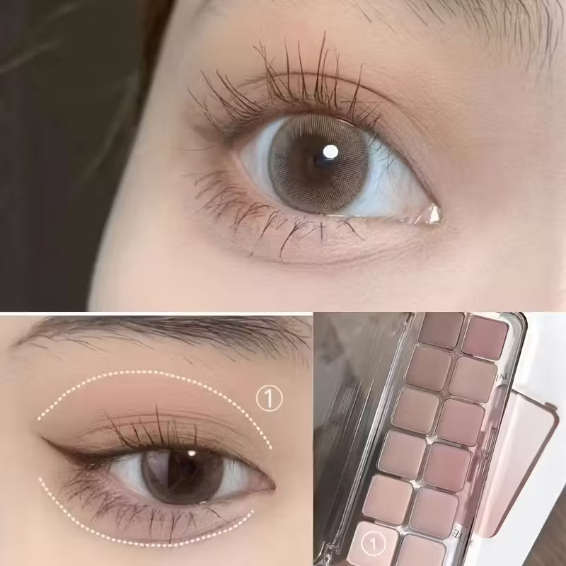 Matte & Metallic Neutra 12-Color Professional Eyeshadow Palette.