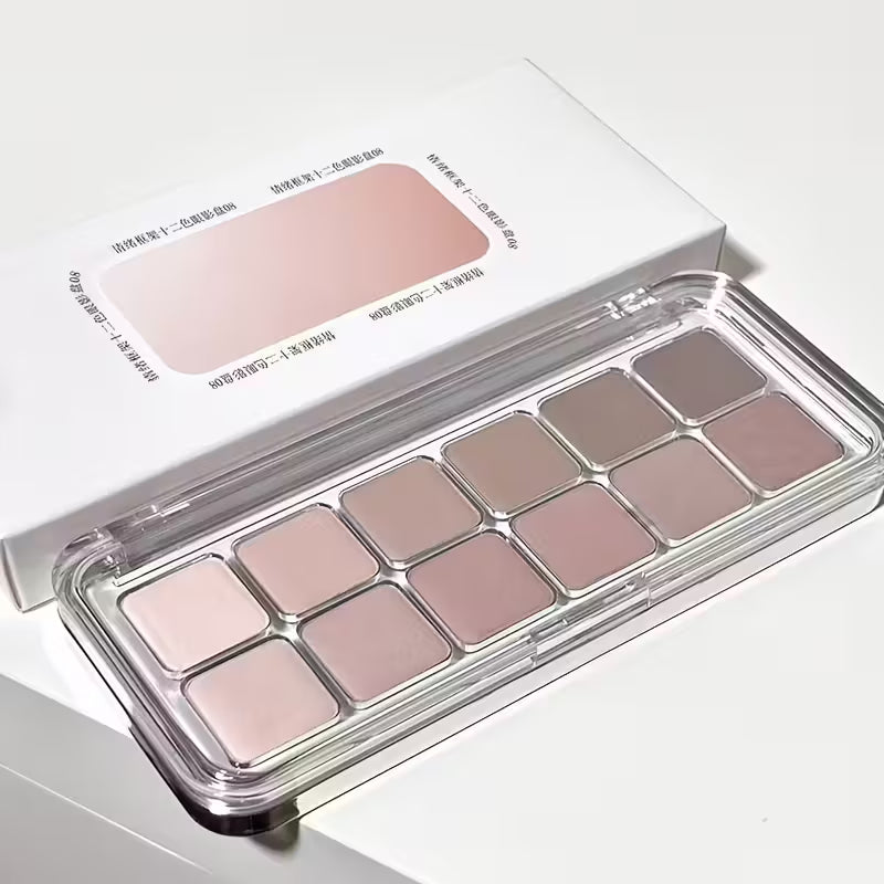 Matte & Metallic Neutra 12-Color Professional Eyeshadow Palette.