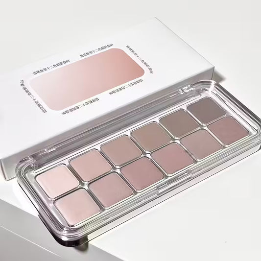 Matte & Metallic Neutra 12-Color Professional Eyeshadow Palette.