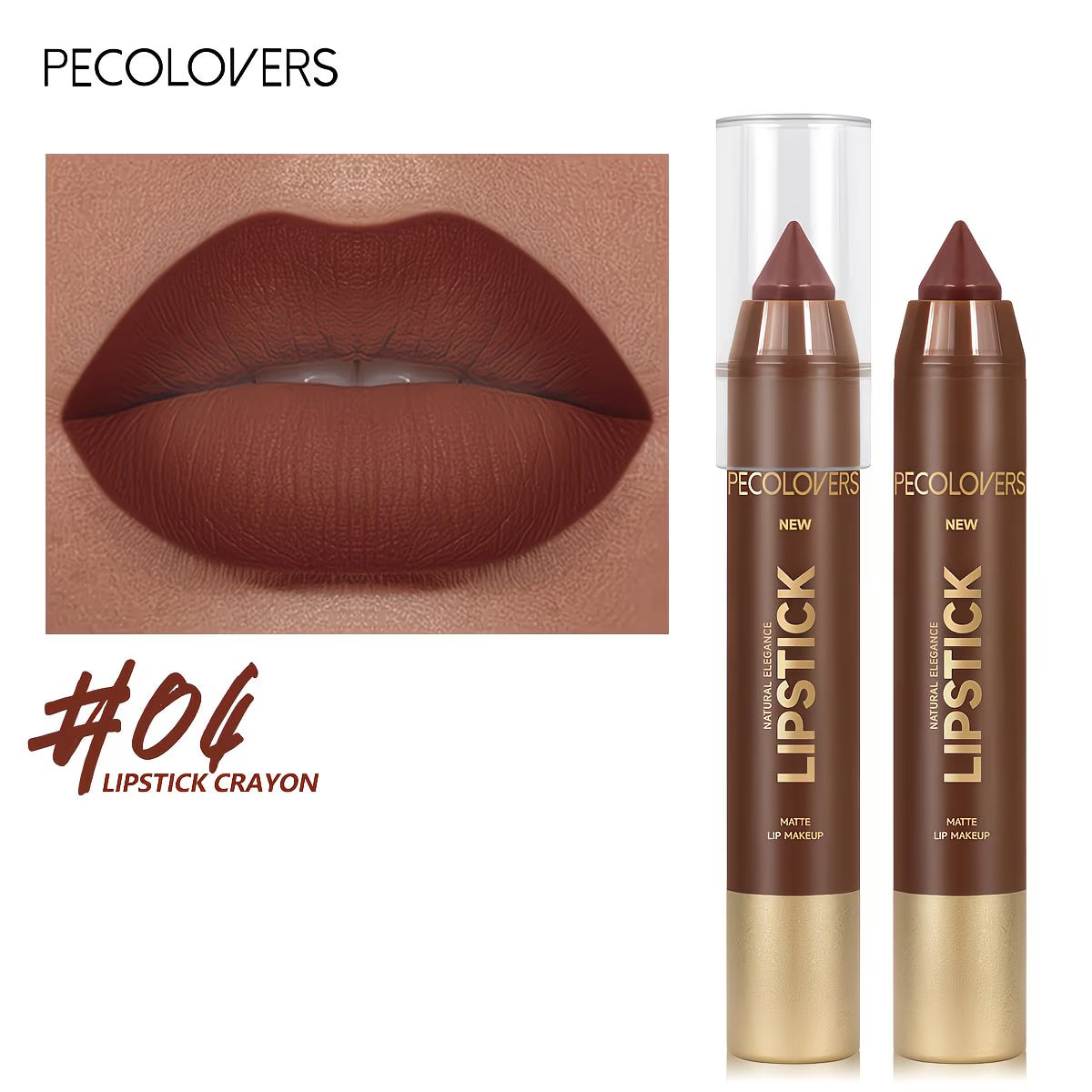 Matte Nude-Brown Lip Contour Pencil.