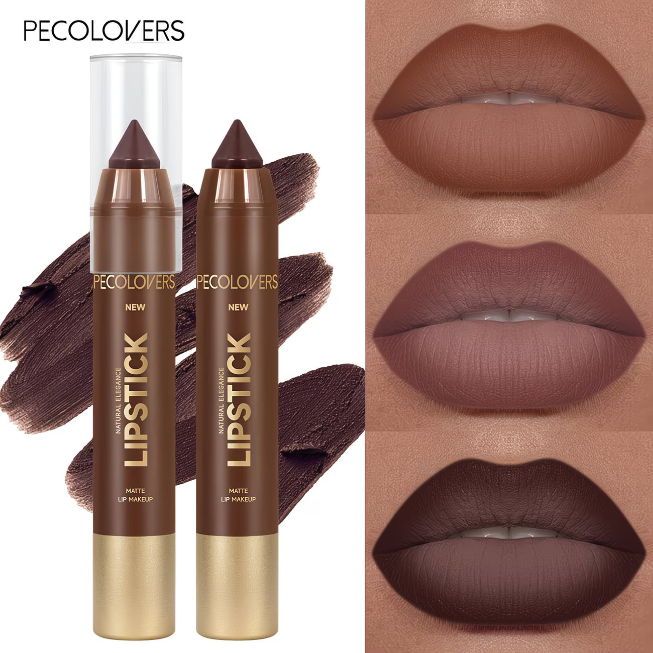 Matte Nude-Brown Lip Contour Pencil.