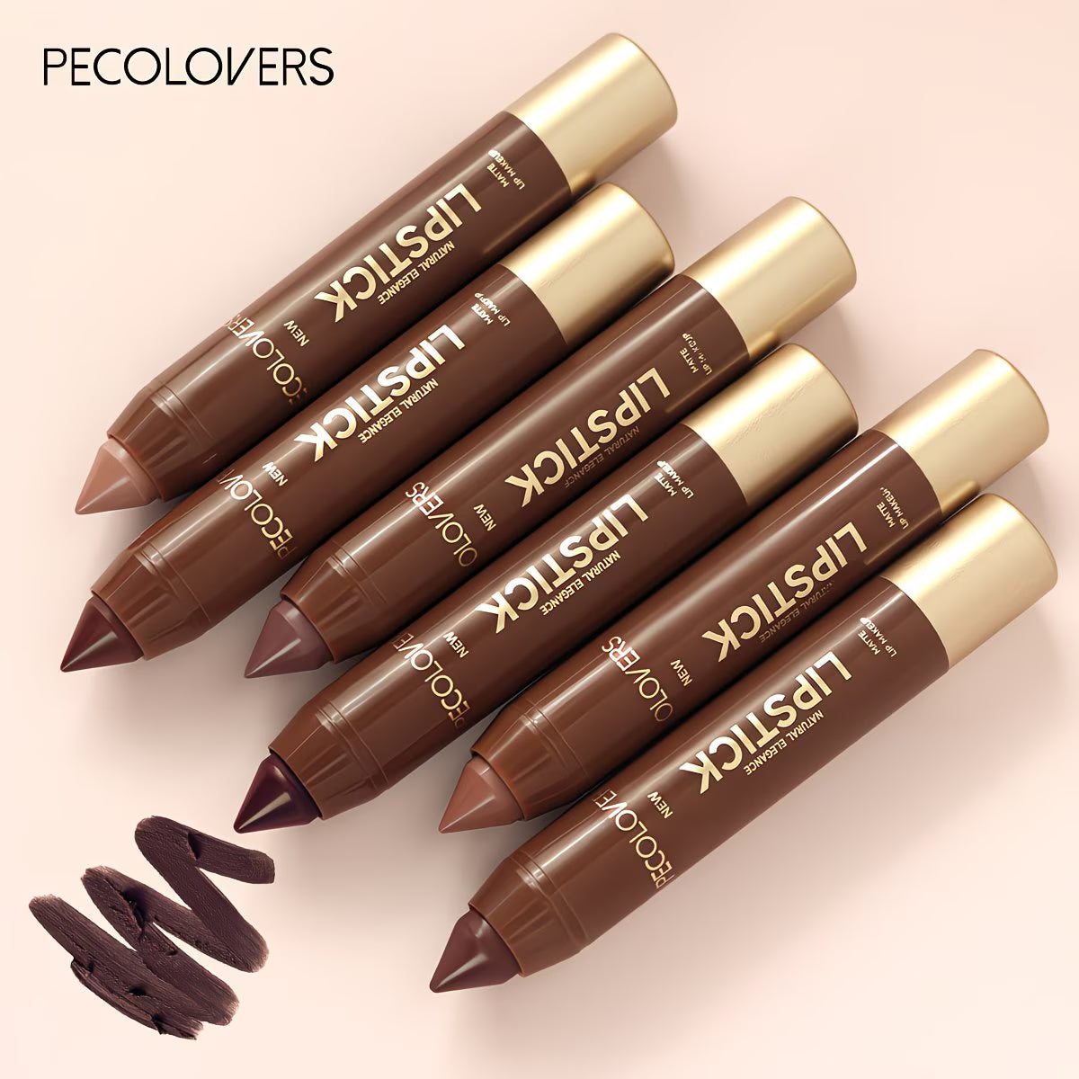 Matte Nude-Brown Lip Contour Pencil.