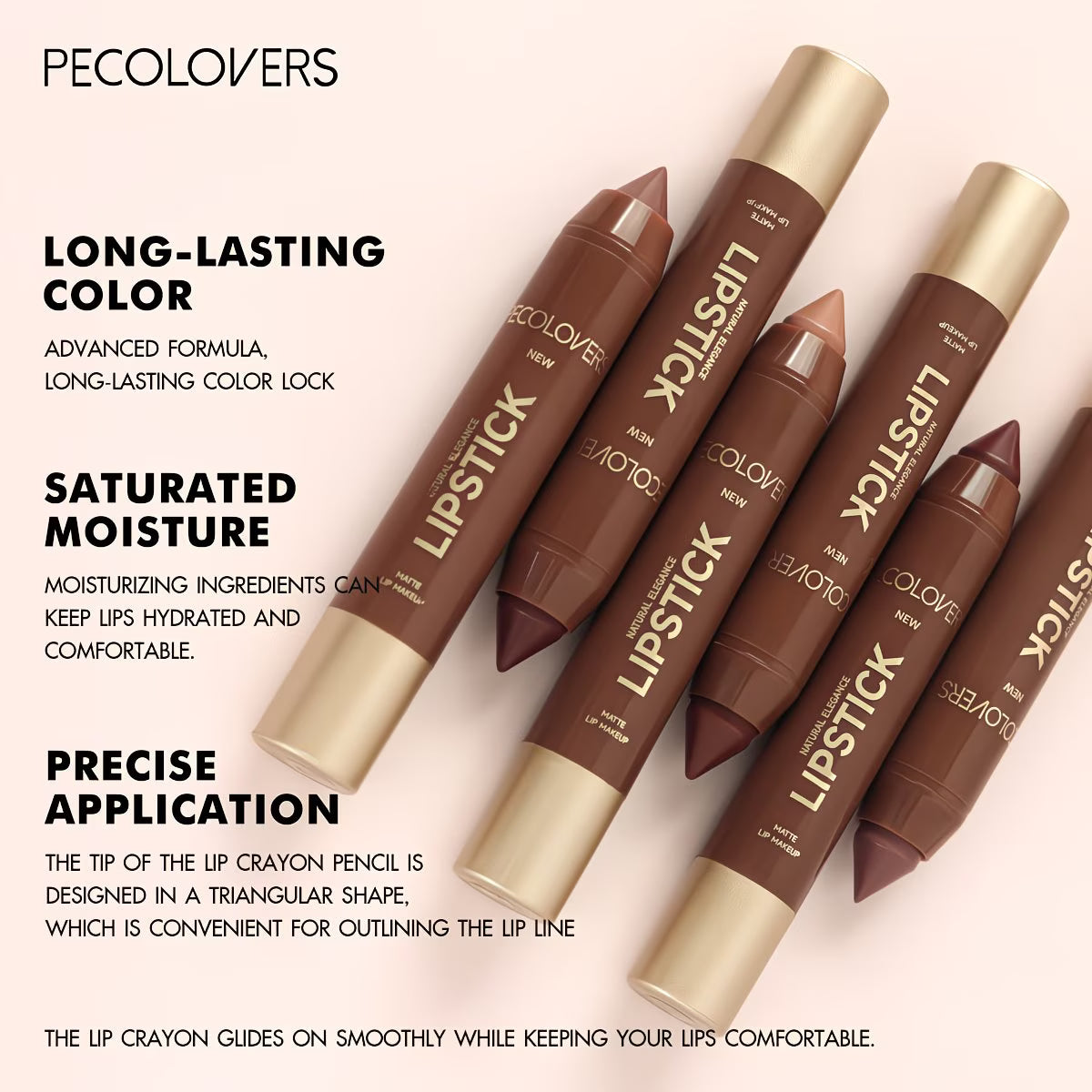 Matte Nude-Brown Lip Contour Pencil.