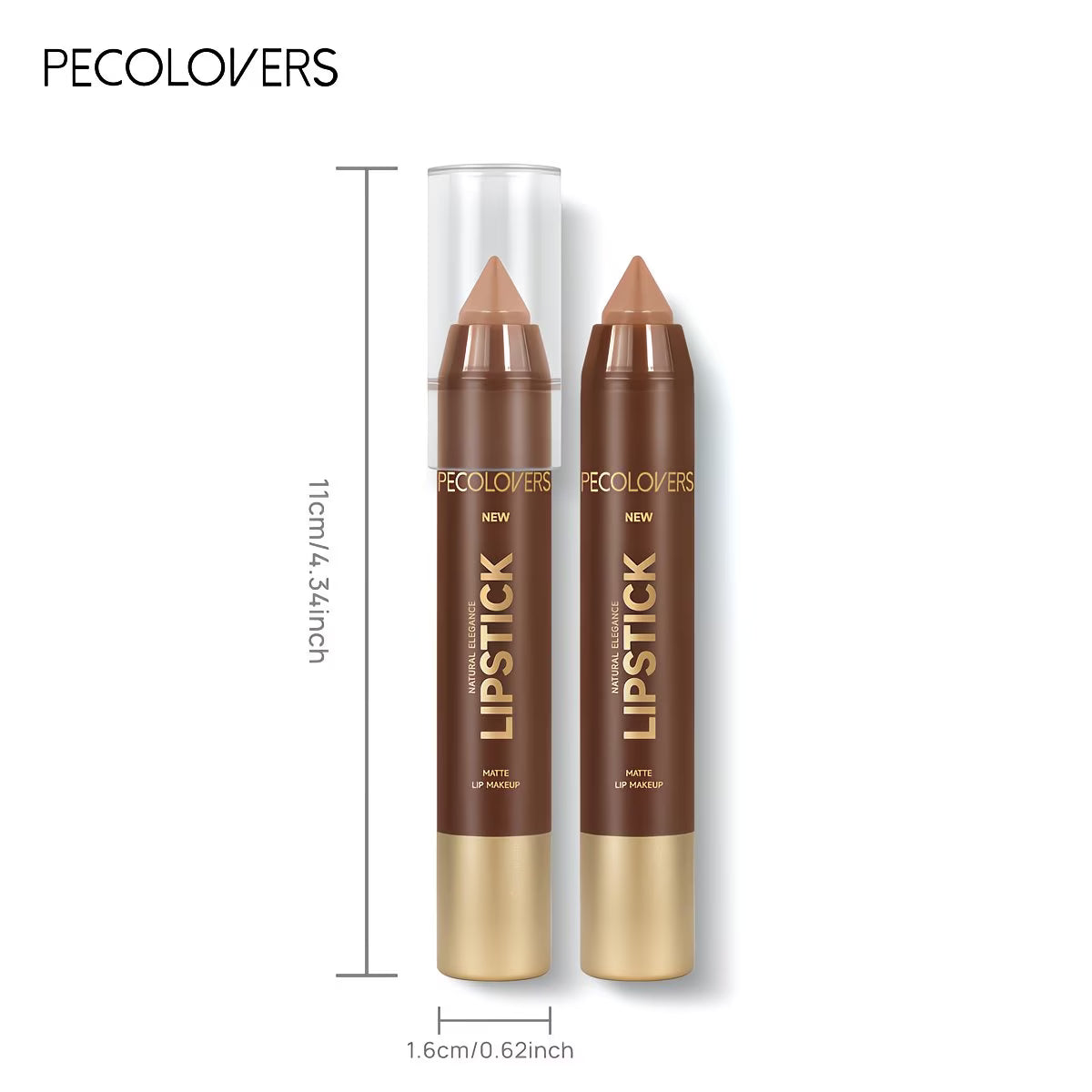 Matte Nude-Brown Lip Contour Pencil.