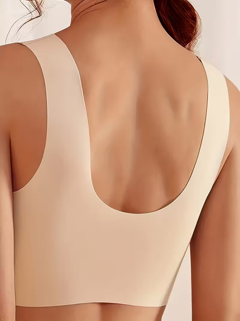 Mesh-Accent Wireless Push-Up Bras.